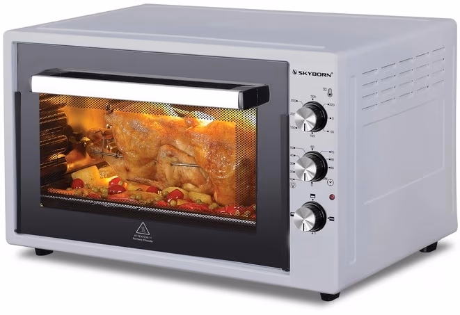 Cuptor electric Skyborn 7003ENDGSilver, 60 l, 1500 W, Argintiu 