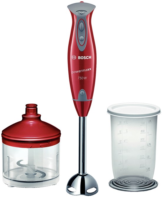 Blender Bosch MSM65PER, 750 W, 1 trepte viteza, Rosu photo 1