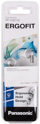 Наушники Panasonic RP-HJE119EE Серый Проводные / Дом и Офис / Серый photo 2
