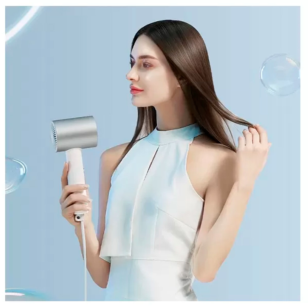 Фен Xiaomi Ionic Hair Dryer H500 1800W Белый/Серебристый photo 5