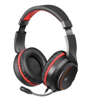 Наушники Defender Apex Черный с красным Проводные / Игровой / Черный с красным photo 3