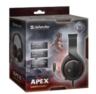 Наушники Defender Apex black, red (64525) thumbnav 5