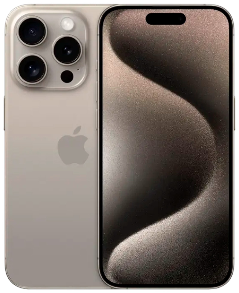 Смартфон Apple iPhone 15 Pro / 6.1'' / 8 ГБ / 1 ТБ / Natural Titanium photo 1