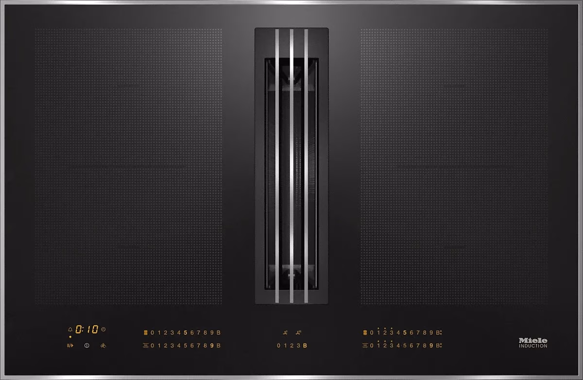 Plita incorporabila inductie cu hota Miele KMDA7774-1 FL Black