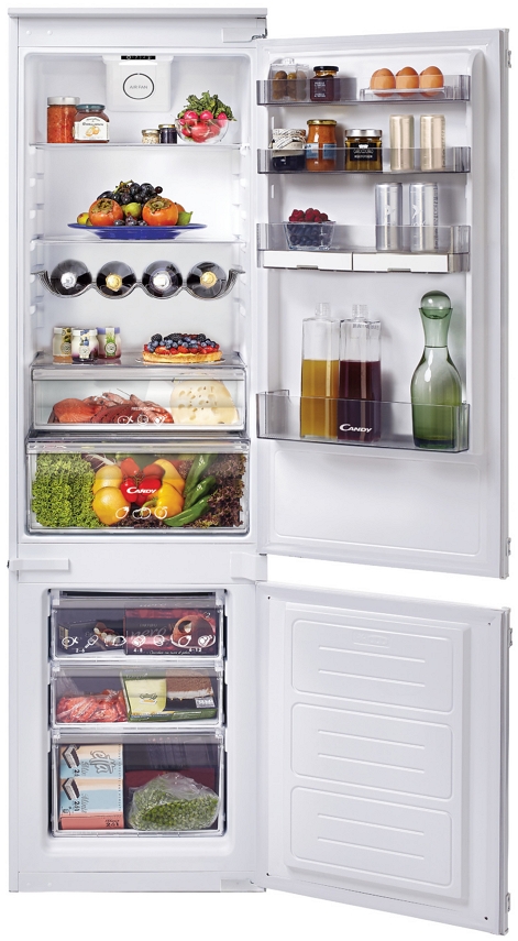 Frigider cu doua usi Candy CKBBS182FT / 266 l / 184.8 cm / A+ / Alb photo 1