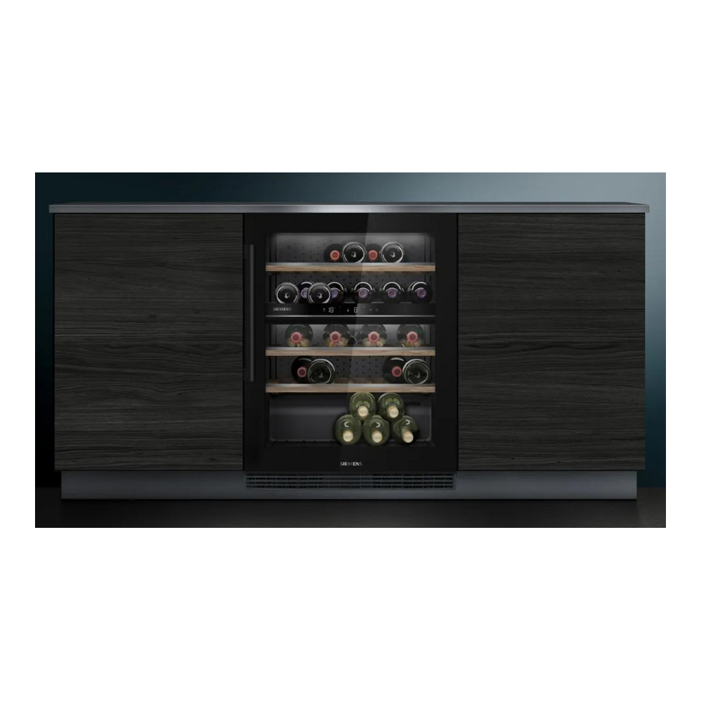 Frigider de vin Siemens KU21WAHG0 / 44 sticle / 81.8 cm / G / Negru photo 3