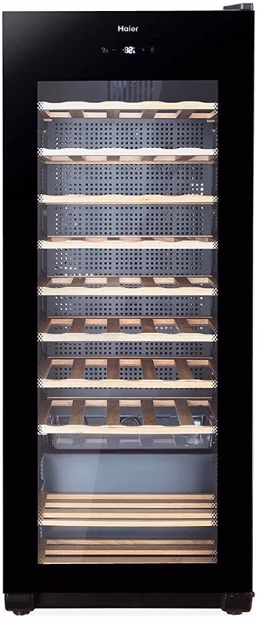 Frigider de vin Haier  WS50GA, 50 sticle sticle, 127 cm, G, Negru