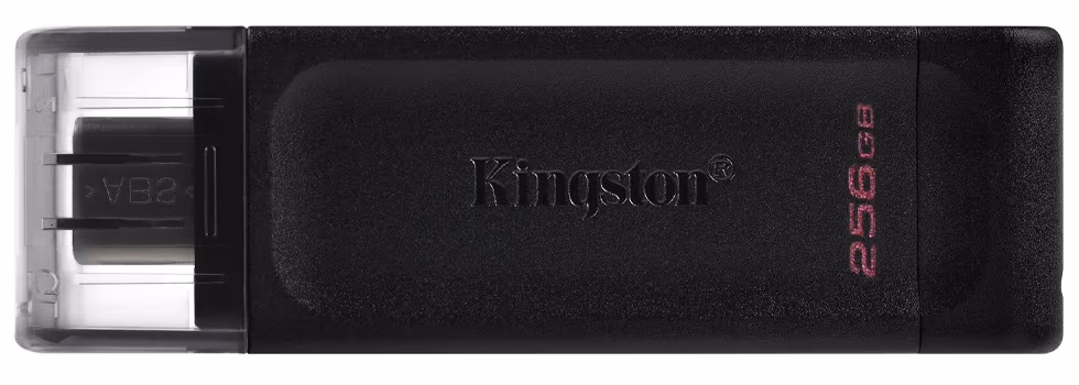 USB Флэш Kingston DataTraveler 70 256Gb USB C Black 