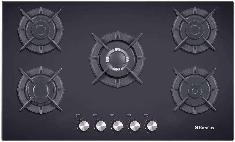 Встраиваемая  газовая панель Eurolux HBE-75GFWCIBKGL