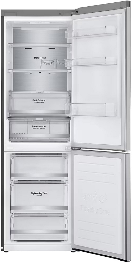 Frigider cu doua usi LG GBB71NSUGN / 341 l / 186 cm / D / Gri photo 4