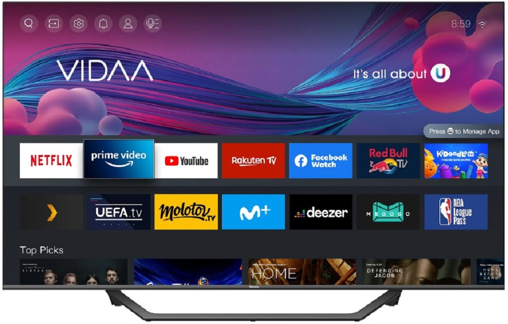 Televizor Hisense 55A7GQ / 55" / QLED / UHD 4K photo 3