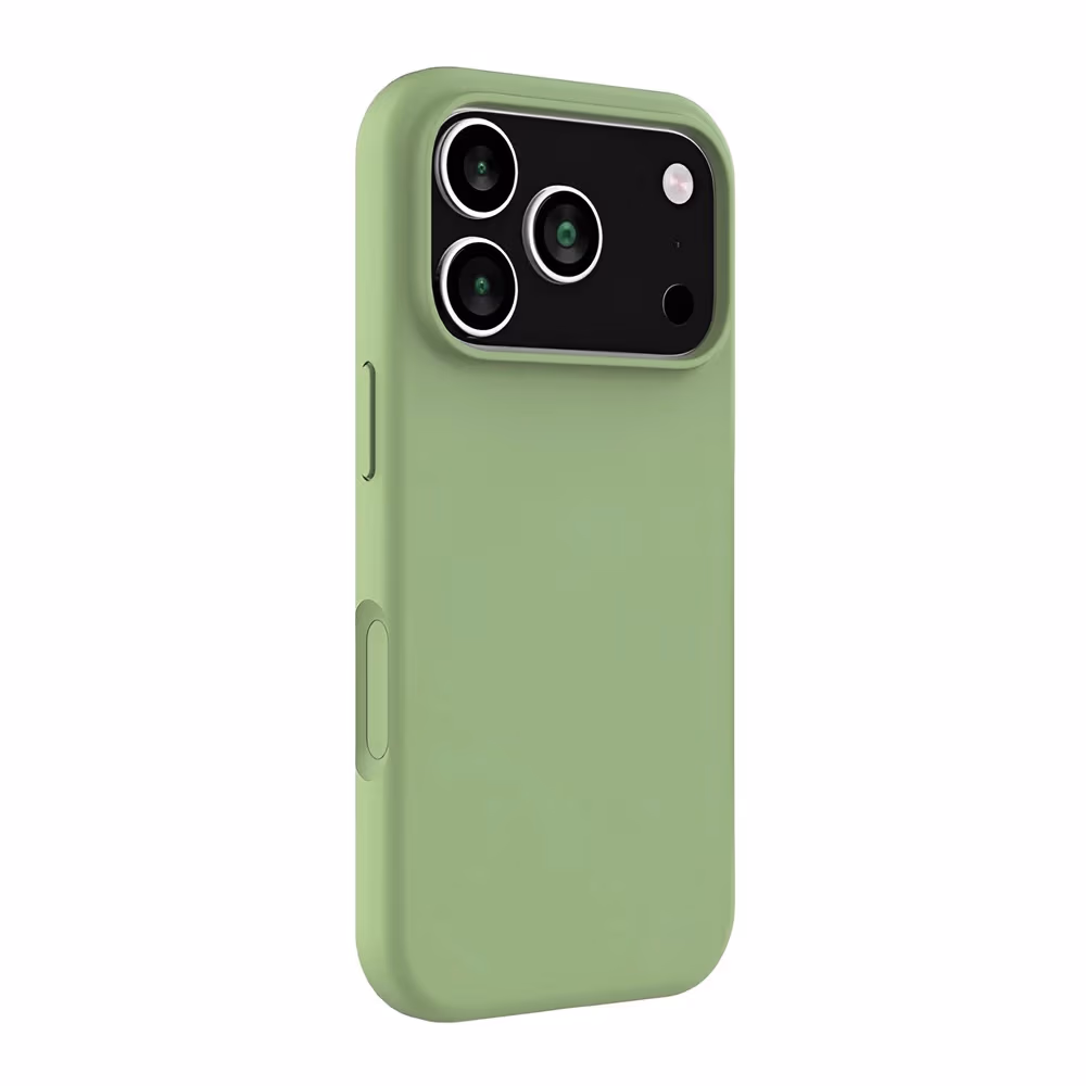 Husa WOO Liquid Silicone iPhone 17, Green 