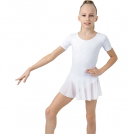 Costum pentru gimnastica cu fusta maneca scurta Grace Dance Gymnastic leotard thumbnav
