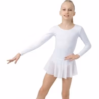 Costum pentru gimnastica cu fusta maneca lunga Grace Dance Gymnastic leotard