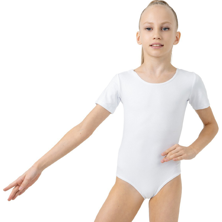 Купальник гимнастический короткий рукав Grace Dance Gymnastic leotard short sleeve photo 