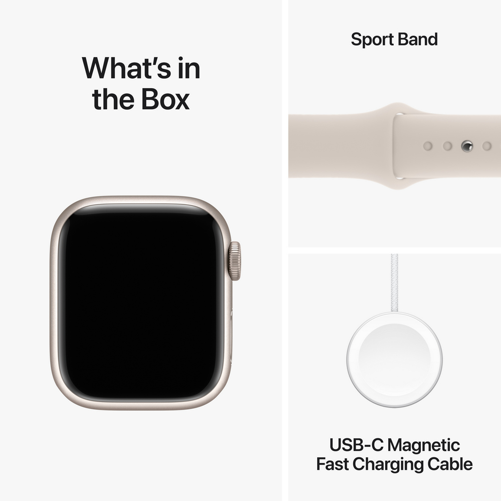 Смарт часы Apple Watch Series 9 Aluminum 41mm Starlight 1.69 photo 10