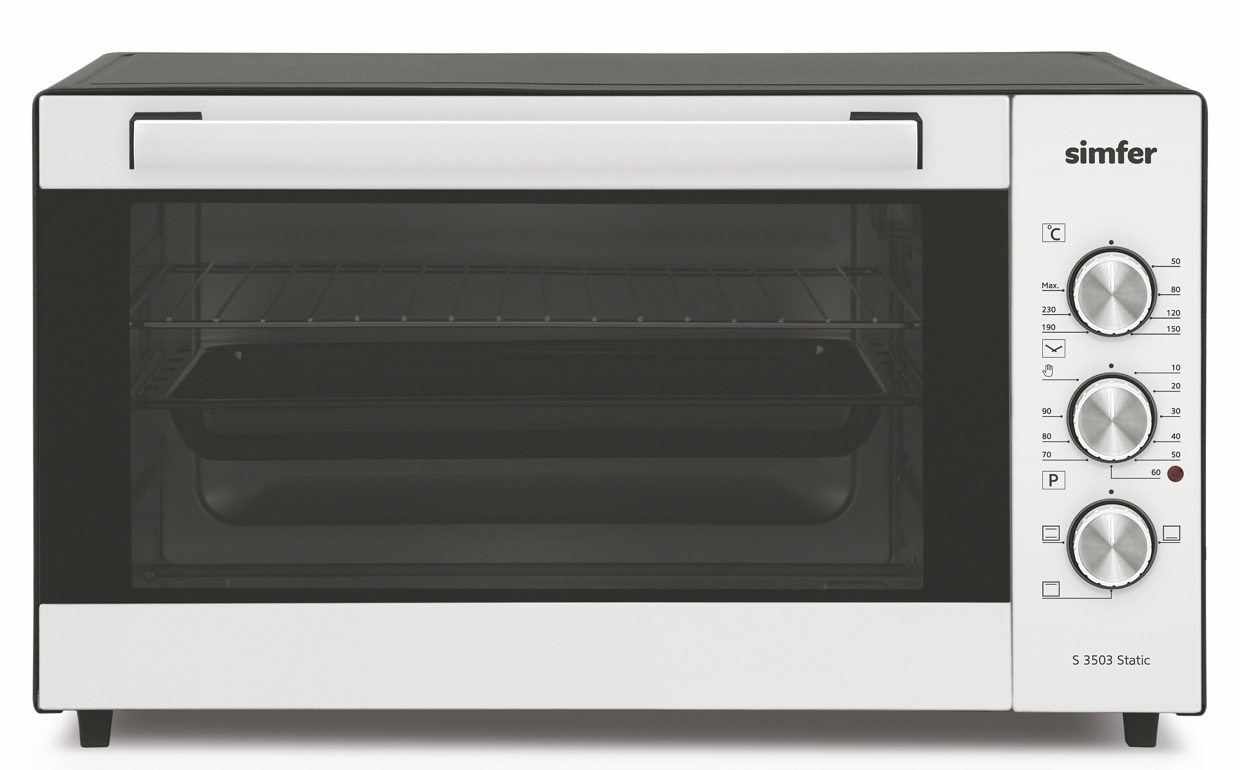 Cuptor electric Simfer S3503 Static, 35 l, 1200 W, Alb photo Cuptor electric Simfer S3503 Static, 35 l, 1200 W, Alb photo