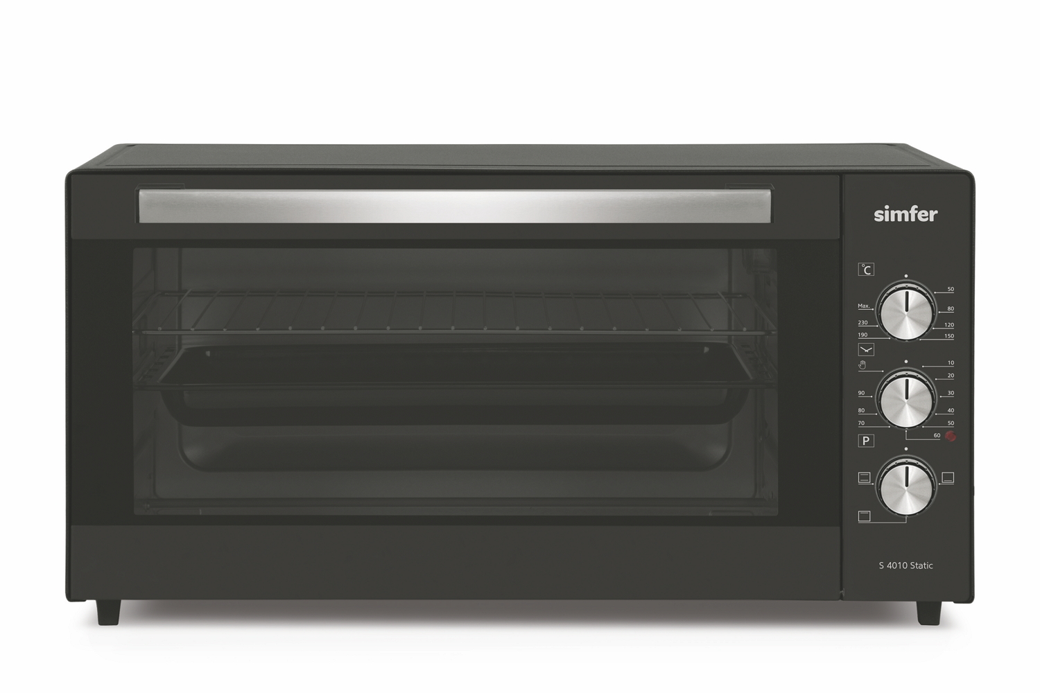Cuptor electric Simfer S4010Static, 40 l, 13 W, Gri photo Cuptor electric Simfer S4010Static, 40 l, 13 W, Gri photo