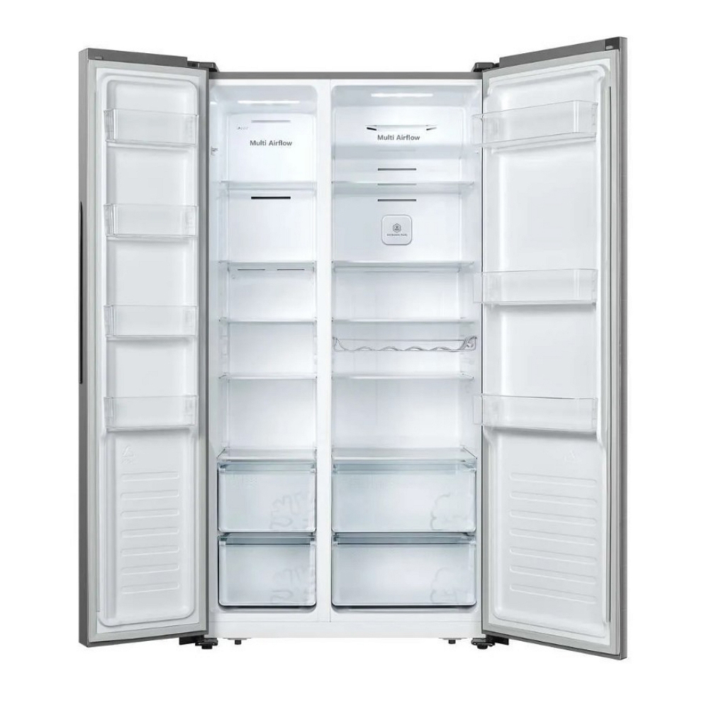 Frigider Side-by-Side Hisense RS677N4BIE / 519 l / 178.6 cm / E / Gri photo 4