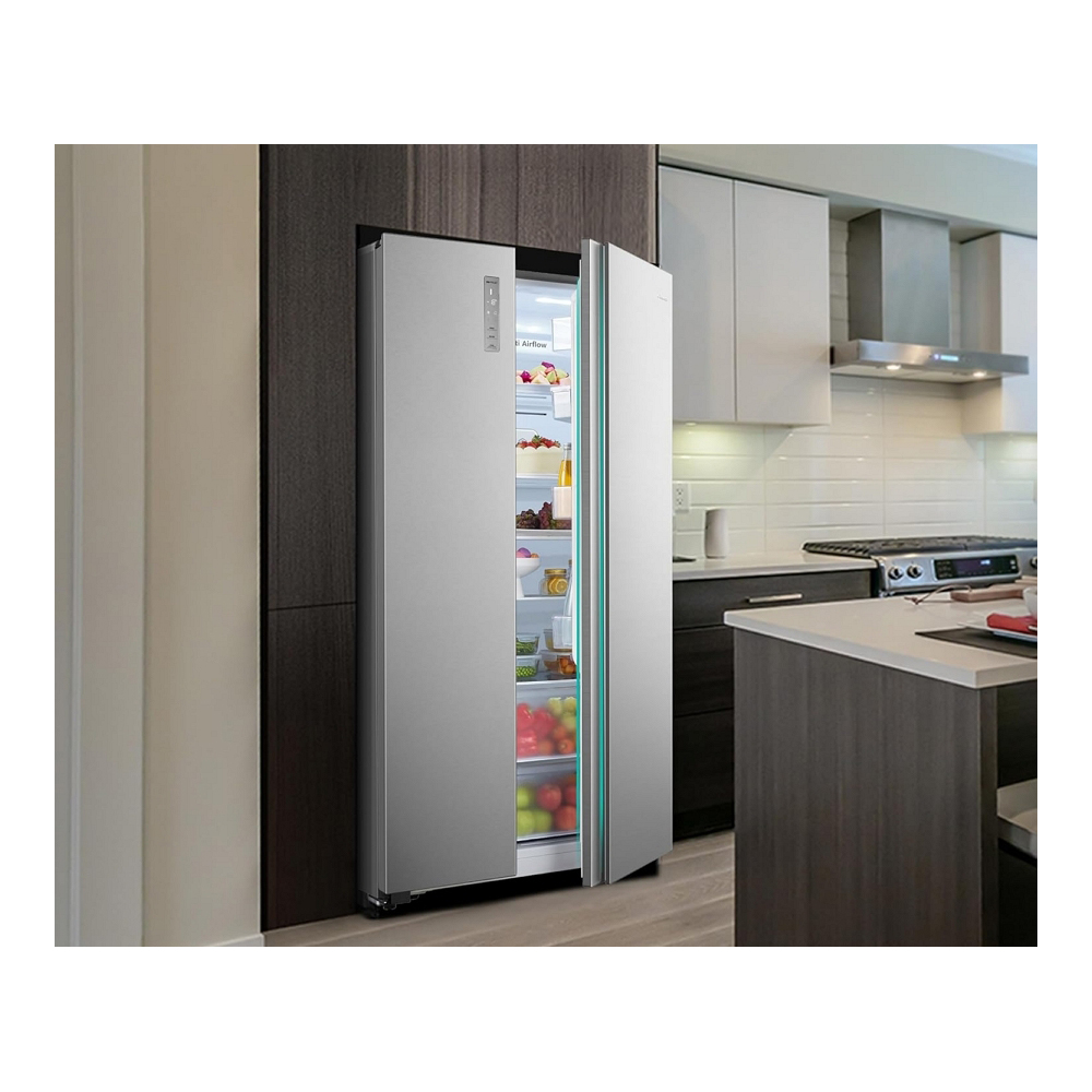 Frigider Side-by-Side Hisense RS677N4BIE / 519 l / 178.6 cm / E / Gri photo 6