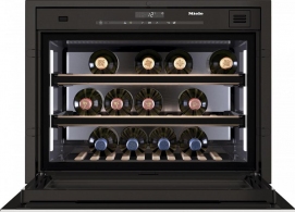 Frigider de vin Miele KWT6112iG, 18 sticle sticle, 44.8 cm, A+, Negru thumbnav 2