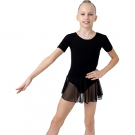 Costum pentru gimnastica cu fusta maneca scurta Grace Dance Gymnastic leotard thumbnav