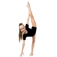 Costum p/u gimnastica maneca scurta Grace Dance Gymnastic leotard short sleeve thumbnav 5