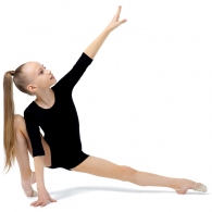 Costum p/u gimnastica cu sorti maneca 3/4 Grace Dance Gymnastic leotard sleeve 3/4 with shorts thumbnav 3