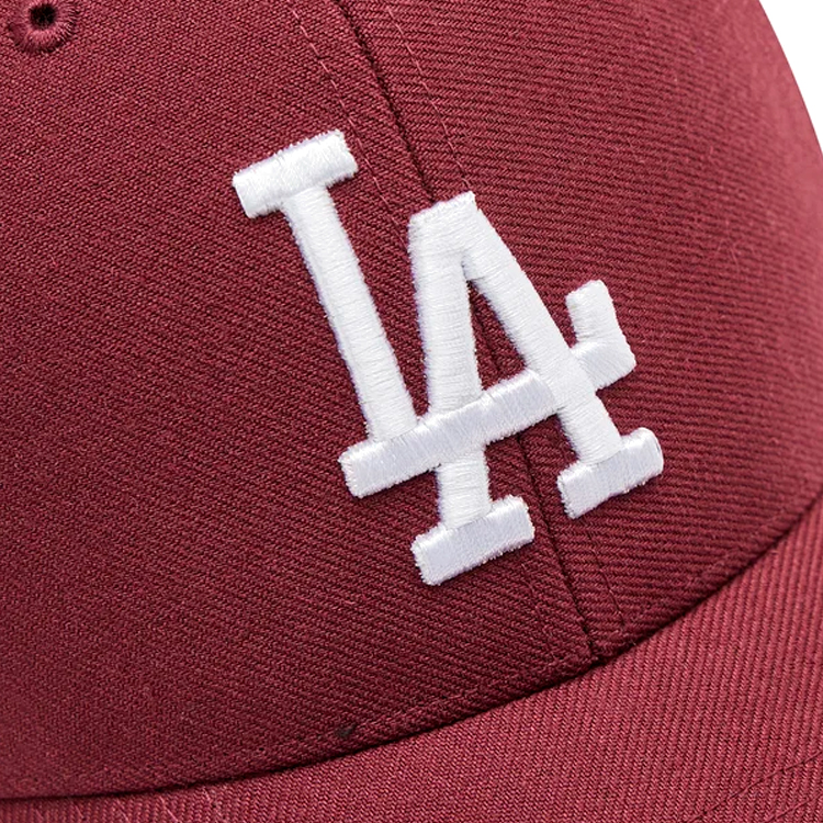 Кепка 47 Brand MLB Los Angeles Dodgers Raised Basic OSFA Бордовый photo 3