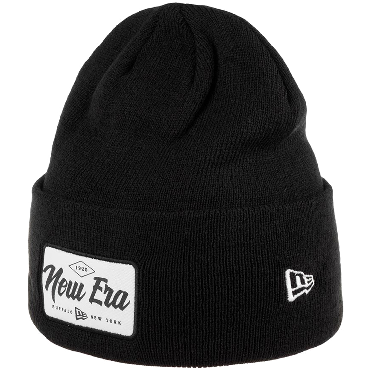 Caciula New Era Wide Cuff Patch Knit One size Negru photo 1 Caciula New Era Wide Cuff Patch Knit One size Negru photo 1