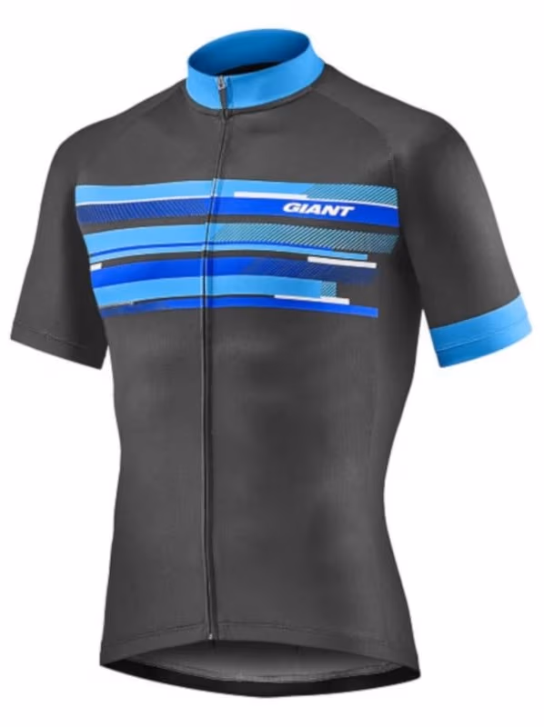 Tricou Giant SS BLACK/BLUE MD