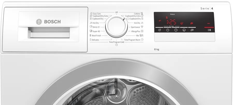 Masina de uscat rufe Bosch WTN85423ME / 8 kg / B / Alb photo 4