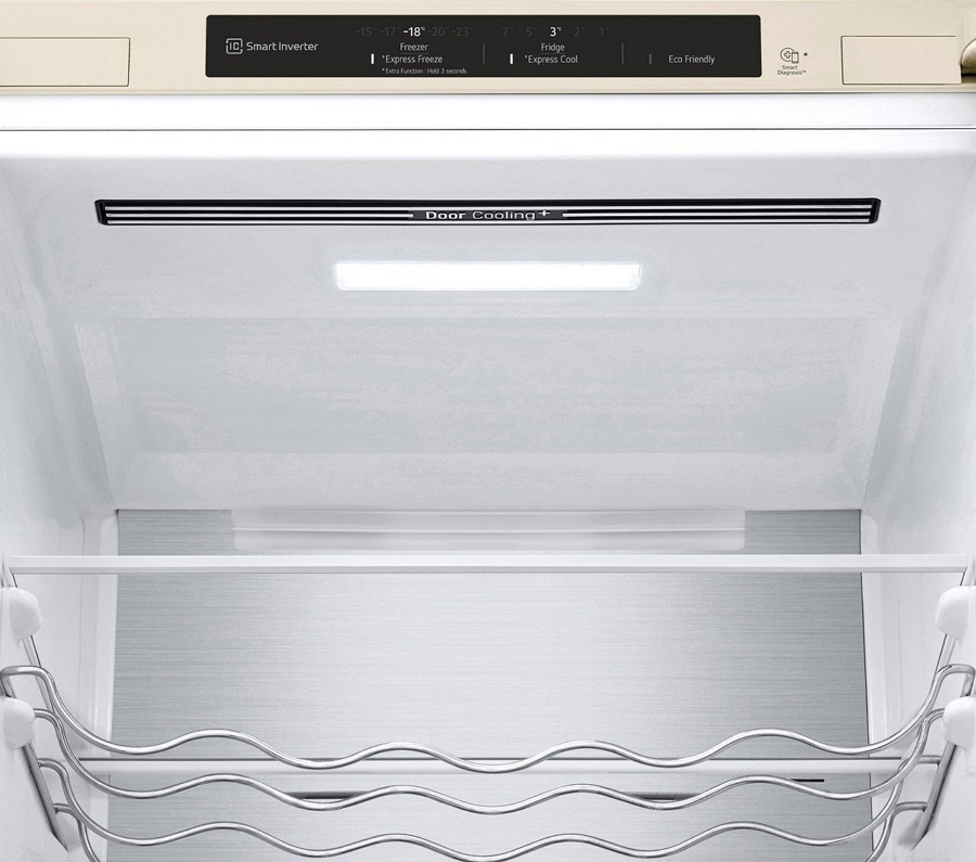 Frigider cu doua usi LG GWB509SENM / 384 l / 203 cm / F / Bej photo 2
