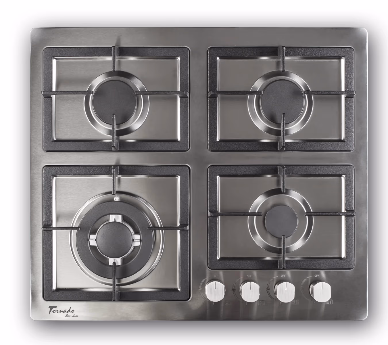 Встраиваемая  газовая панель Tornado TR 121 ECO IRON INOX 