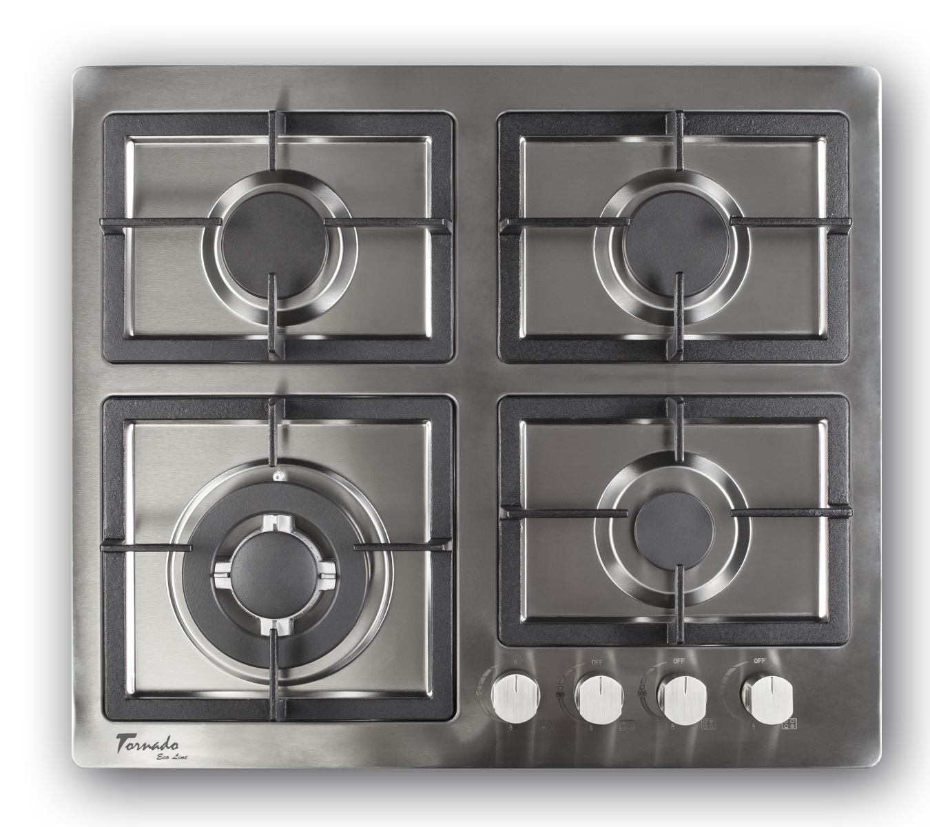 Встраиваемая газовая панель Tornado TR 121 ECO IRON INOX photo Встраиваемая газовая панель Tornado TR 121 ECO IRON INOX photo