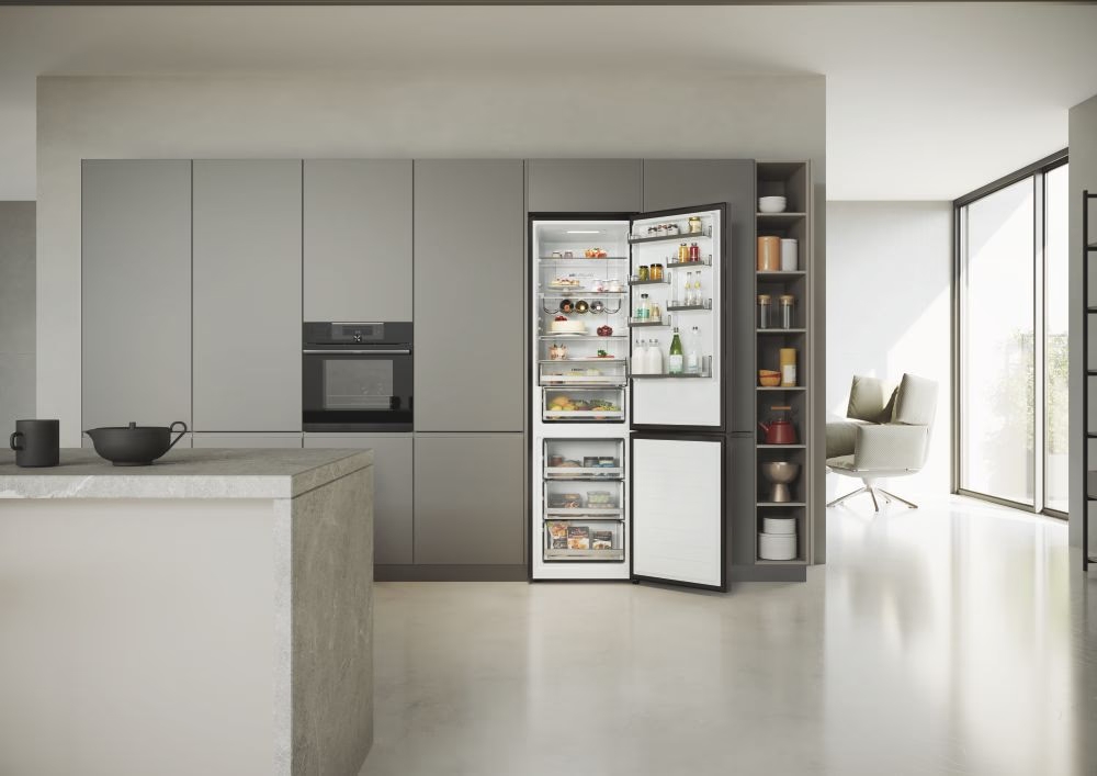 Холодильник двухдверный Haier HDW5620CNPD / 377 л / 200 см / C / Серый photo 3