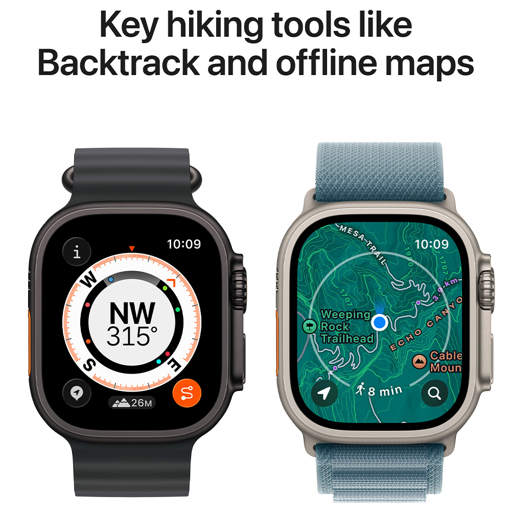 Ceas inteligent Apple Watch Ultra 3 GPS + Cellular 49mm Black Titanium Case with Black Alpine Loop - Medium photo 5