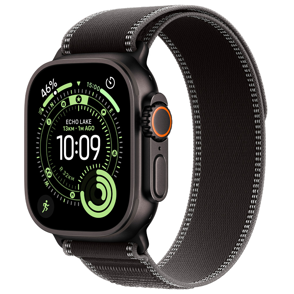 Смарт часы Apple Watch Ultra 3 GPS + Cellular 49mm Black Titanium Case with Black/Charcoal Trail Loop - S/M photo 1 Смарт часы Apple Watch Ultra 3 GPS + Cellular 49mm Black Titanium Case with Black/Charcoal Trail Loop - S/M photo 1