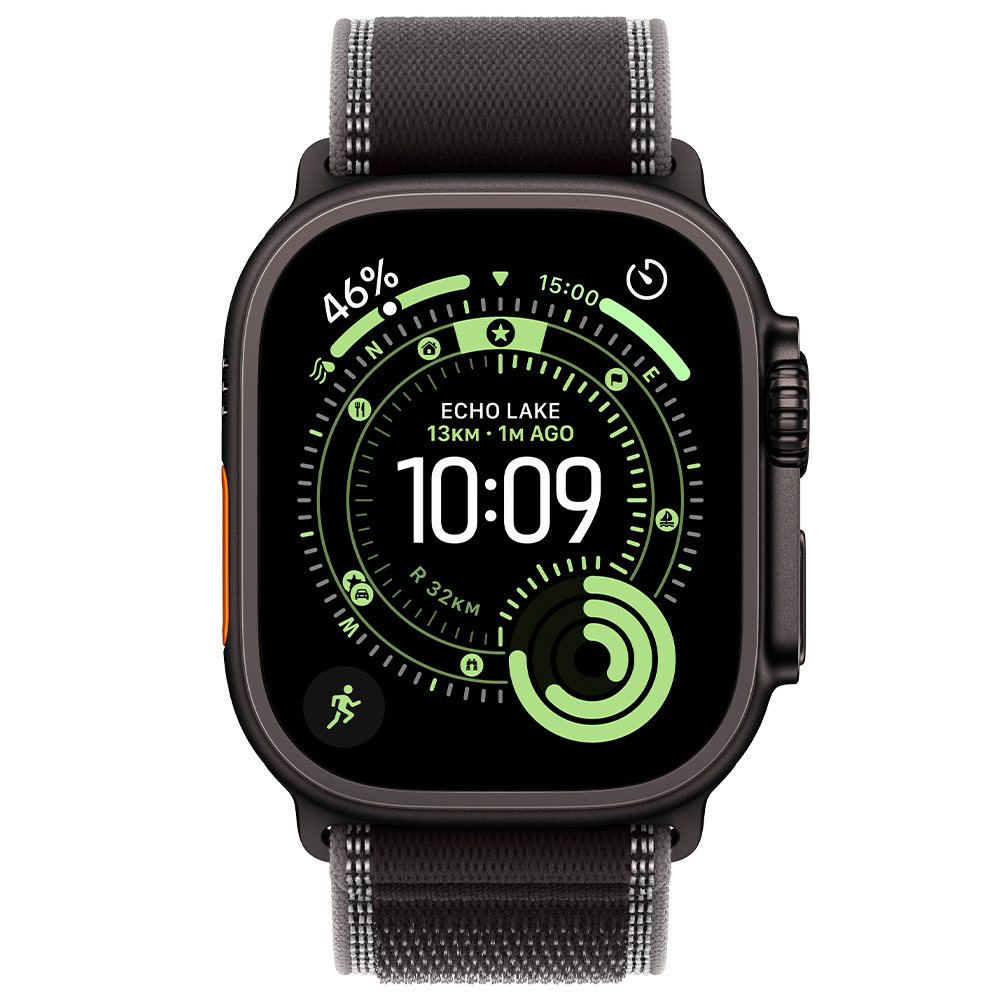 Смарт часы Apple Watch Ultra 3 GPS + Cellular 49mm Black Titanium Case with Black/Charcoal Trail Loop - S/M photo 2