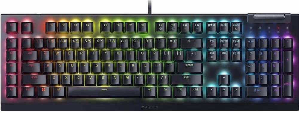 Tastatura cu fir Razer Mechanical BlackWidow V4 X RU (RZ03-04700800-R3R1)