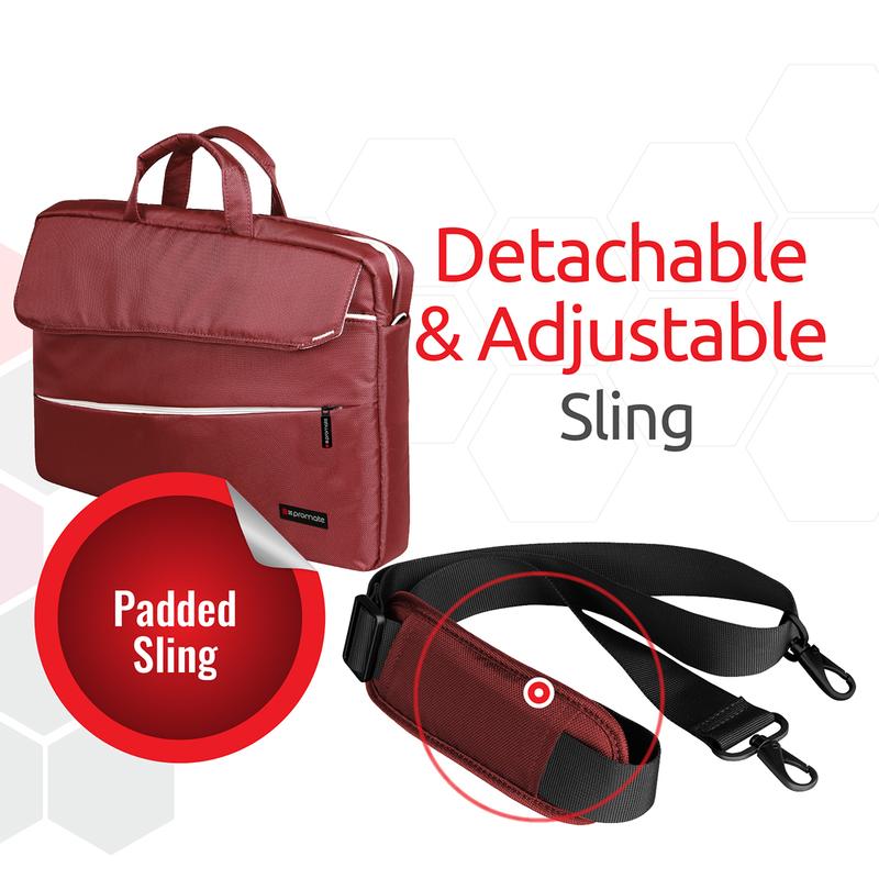 Geanta p/u notebook Promate Charlette Red photo 4