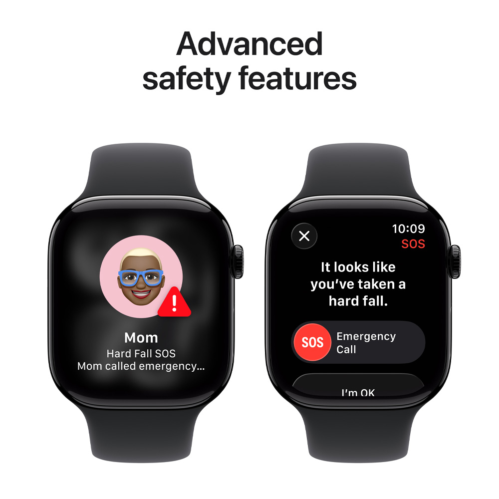 Смарт часы Apple Watch Series 11 GPS 46mm Jet Black Aluminium Case with Black Sport Band - M/L photo 6