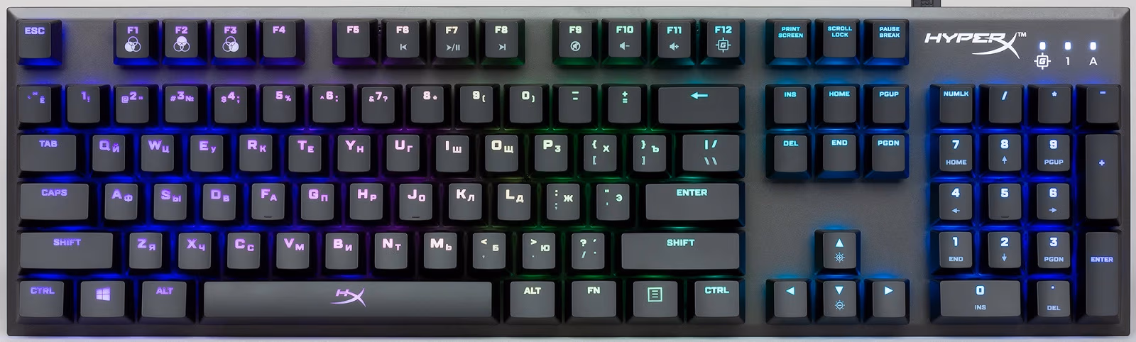 Tastatura cu fir HyperX Alloy FPS RGB, (HX-KB1SS2-RU), Kalih Speed Silver 