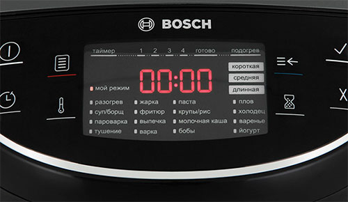 Мультиварка Bosch MUC22B42RU /5 л и более / 900 / 48авто-программ / Черный photo 4