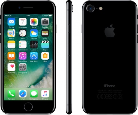 Смартфон Apple iPhone 7 / '' / 2 ГБ / 128 ГБ / Черный photo 2