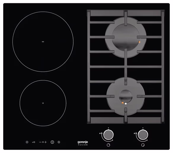 Встраиваемая комбинированная панель Gorenje ITG623USC, 4 конфорок, Черный