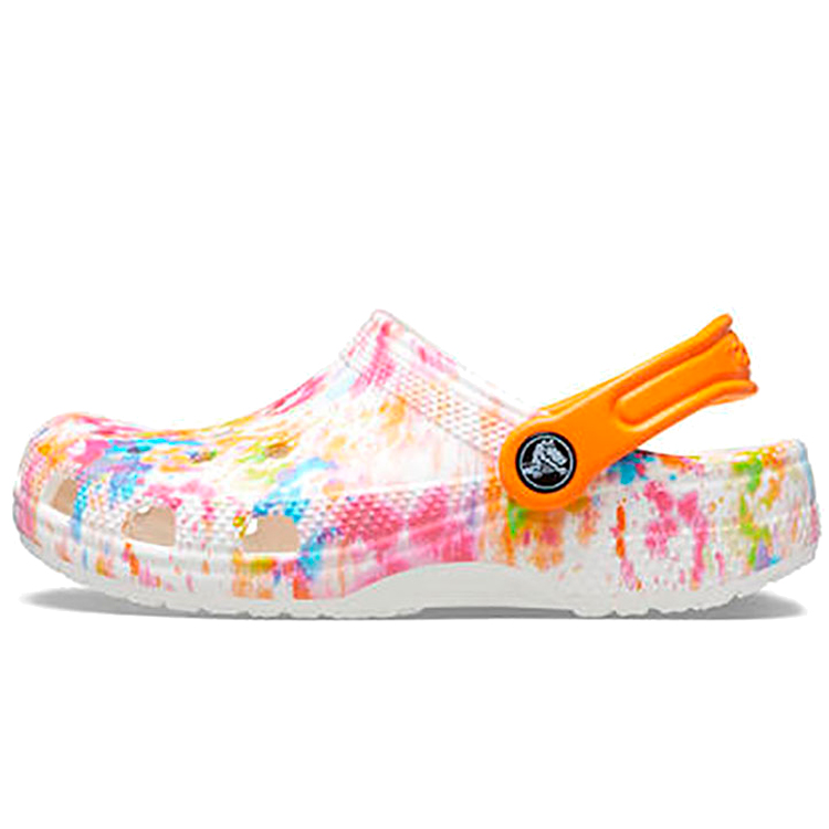 Slapi Crocs Classic Tie Dye Graphic Kids Clog photo Slapi Crocs Classic Tie Dye Graphic Kids Clog photo