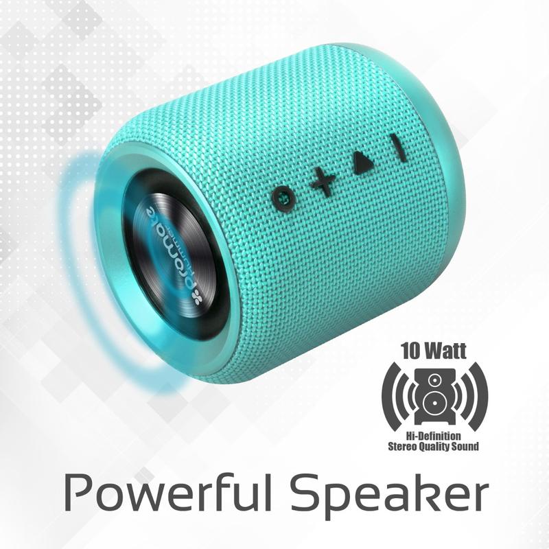 Boxa portabila Promate Hummer Turquoise  photo 3