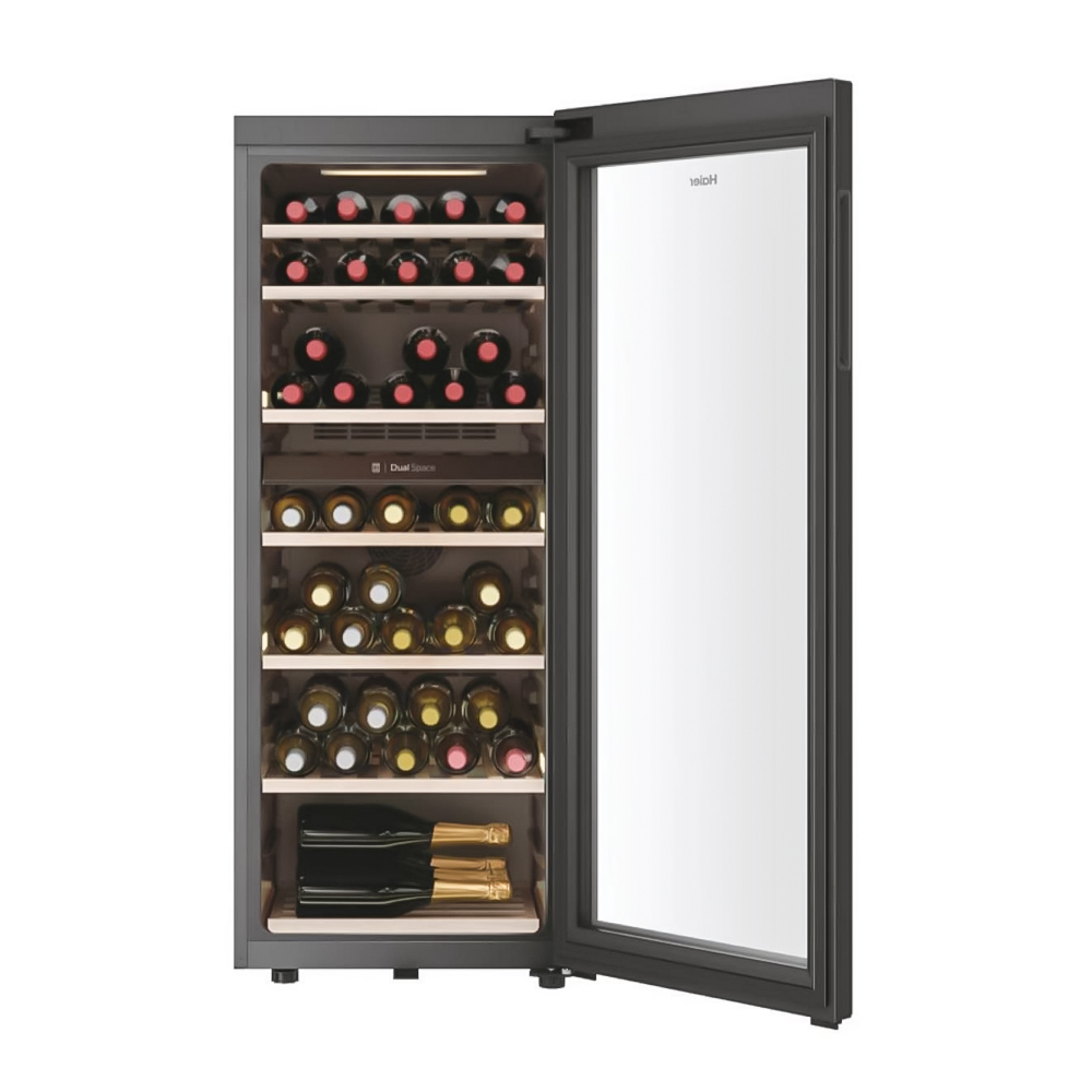 Frigider de vin Haier HWS77GDAU1 / 77 sticle / 127 cm / G / Negru photo 2