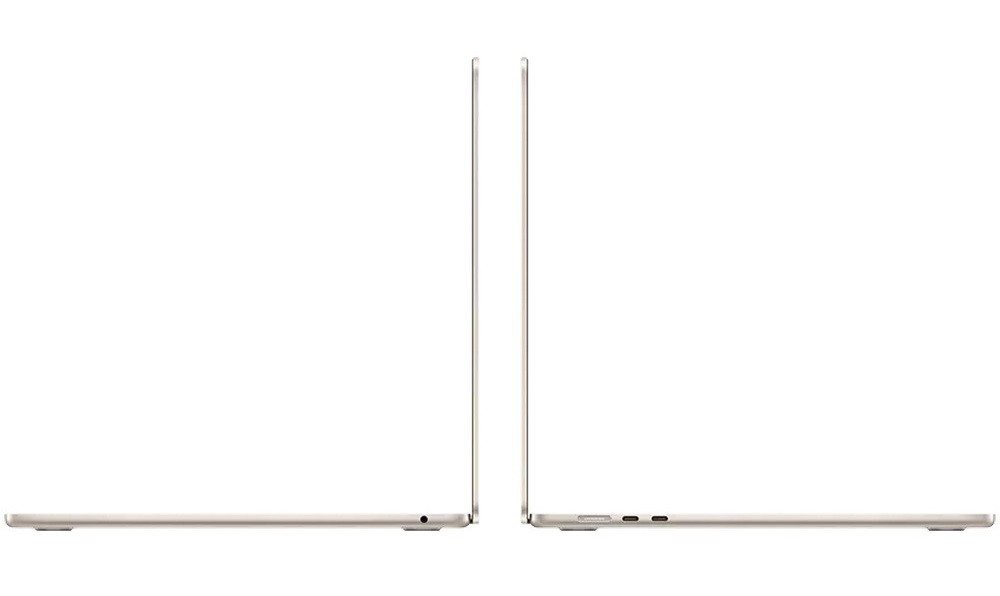 Laptop Apple Ultrabook MacBook Air 15.3 2024 15.3” / 8 GB / 256 GB / M3 / M3 / Auriu cu sur photo 3